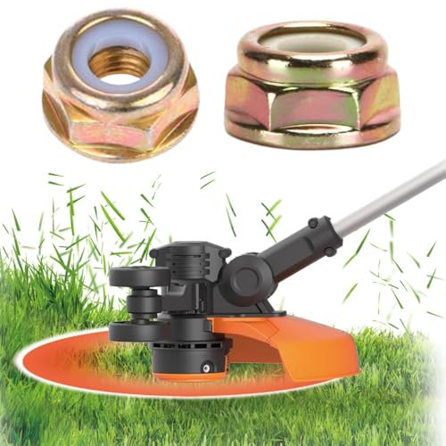 OHREN 3x Tuerca de Cuchilla, Rosca Izquierda para Desbrozadoras, Cortabordes y Trimmers, Accesorio Universal para Herramientas de Jardín, Fácil Instalación, Material Resistente (M10 x 1,25)