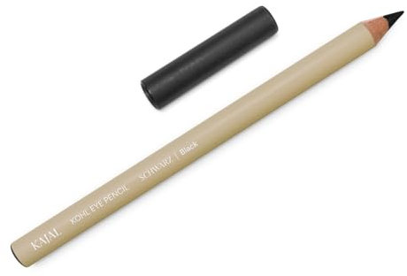 JUNGLÜCK Kajal Schwarz | Betont deine Augen - Kajalstift mit leichtem Pflege-Effekt | Wasserlöslich um empfindliche Augenpartie nicht unnötig zu reizen – Ohne Silikone, Mikroplastik & Mineralöl