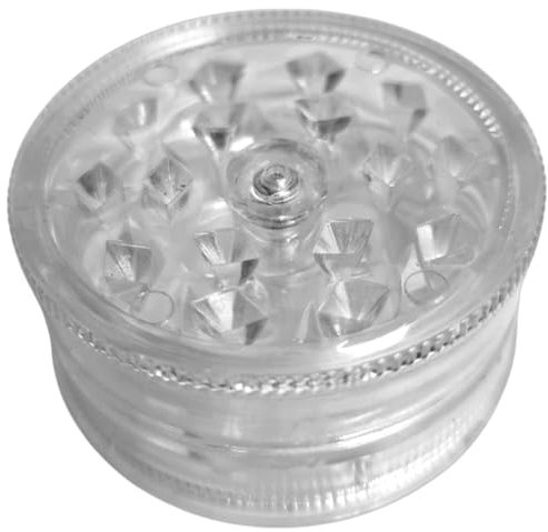 TEQY Moulin à épices et tabac. Moulin en plastique pour hacher le tabac et toute épice. (Blanc)