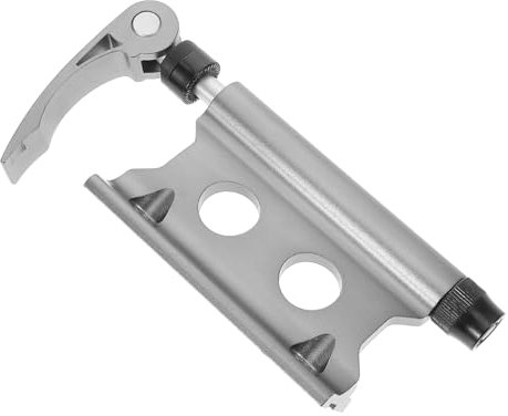 BESTonZON Quick Release Clip Fork Mount Mountain Front Wheel Holder Travel Transporting Bike Clamp Accessory Support Rack Front Wheel Block Fork Travel Bicycle Mount Cycle Front Fork Silver
