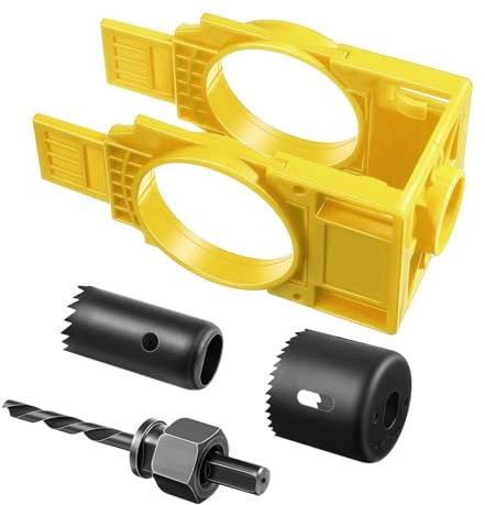 Door Lock Installation Kit for Wood Doors 35-45mm, Adjustable Deadbolts Lockset Installing Fitting Tools
