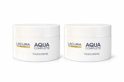 2x LACURA Aqua Complete Tagescreme mit Hyaluron – Feuchtigkeitspflege für trockene Haut, vegan, 2x 50 ml (Alter 25+)