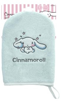 BEAUTY IN THE AIR Hello Kitty - Guanto da bagno, Cinamoroll blu, prodotto ufficiale Sanrio