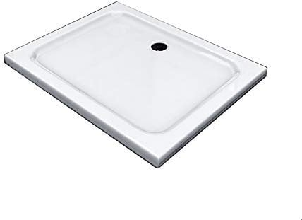 Glaszentrum Hagen - 100x80x5cm - Duschtasse - Duschwanne - Extra Flach - Extra Verstärkt - Sanitäracryl - incl. Siphon