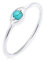 Elli Ring Damen Evil Eye Talisman Symbol mit Howlith Edelstein in 925 Sterling Silber