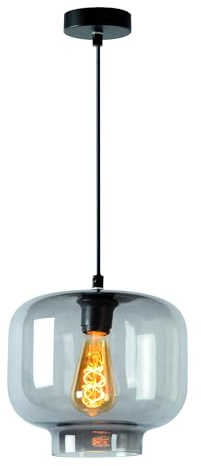 Lucide MEDINE - Pendelleuchten - Ø 25 cm - 1xE27 - Rauchfarbe Grau