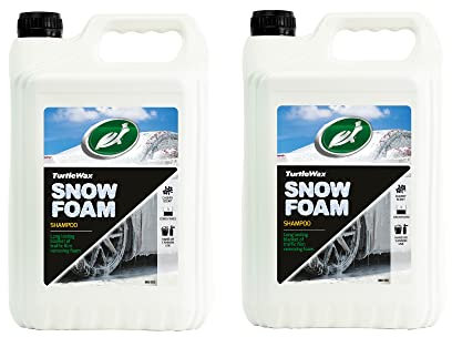 Turtle Wax Cherry Snow Foam 53111 5L x 2 - Thick, Rich Car Shampoo & Wash Removes Road Film, Grease, Oil & Dirt – Streak Free Formula Safe for All Paint, Tires, Wheels & Trim