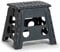 Zeller 13035 Klapphocker faltbar, Kunststoff, anthrazit, TÜV geprüft, belastbar bis 150kg, ca. 37 x 30 x 32cm