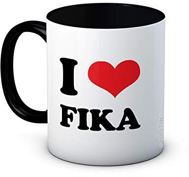 I Love Fika - Keramische Kaffeetasse