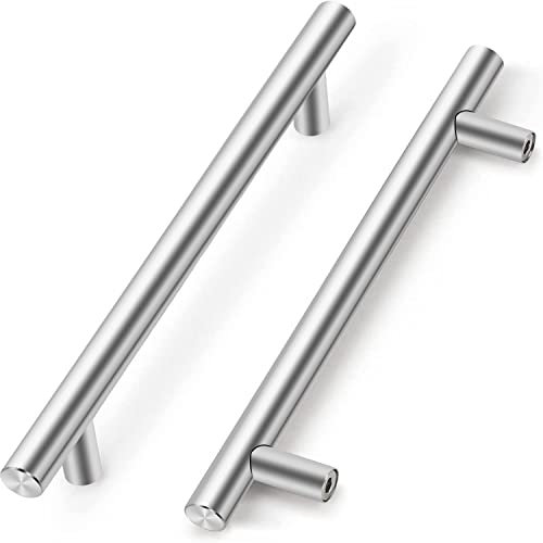 Drenky Tiradores Cajones, Plateados Tiradores Cocina Armarios de Acero Inoxidable 160 mm Centros de orificio Manijas de Muebles con Tornillos, 2 piezas