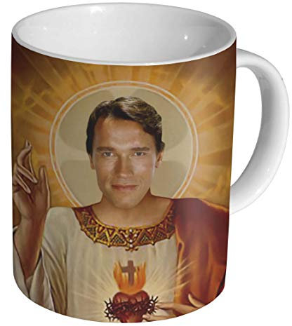 mugmart Arnold Schwarzenegger Holy Funny Keramik Kaffeetasse