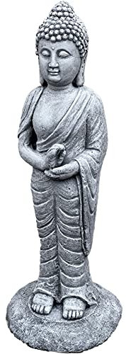 stoneandstyle Steinfigur Shiva stehend 48 cm hoch frostfest Steinguss massiv