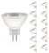 Jaenmsa MR11 Halogen Leuchtmittel, MR11 12V 35W, GU4 35W Halogenstrahler 2700K Warmweiß, MR11 Halogenlampen Dimmbar, Halogen Reflektor Glühbirne Bi Pin, Deckenglühbirnen 420LM 12er Pack