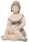 Moritz Pin Up Girl Maritim Frau im Badeanzug sitzend Badenixe Polyresin Badefrau Urlaub Meer Schwimmbad Wellness Maritime Deko Badezimmer