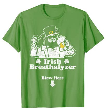 Irischer Alkoholtester, lustiger Kobold, irischer St. Patrick's Day T-Shirt