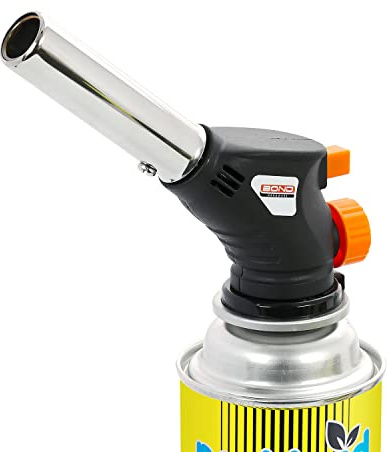 Taylor & Brown Multi-Purpose Blow Torch Butane Gas Kit Auto Ignition Camping Welding BBQ Fire Starting Piezo Anti Flare System Portable Handheld Weed Killer (Blow Torch)
