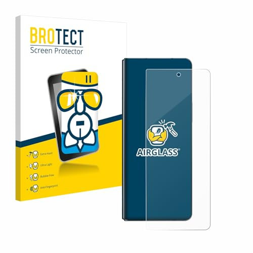 BROTECT Protector Pantalla Cristal para Samsung Galaxy Z Fold 4 Protector Vidrio - [Dureza 9H, Anti-Arañazos]