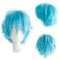 Gairyan Perücke Himmelblau Perücke Damen Unisex Anime Cosplay Wig Kurze Synthetische Perücke Frauen Herren Gerade Perücken Halloween Perücke Karneval Kostüm Themen Party Kostüm