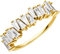 Purelei® Powder Ring (Gold, Silber), Damen Ring aus 925 Sterling Silber 18K vergoldet, Wasserfester Ring mit asymmetrischen Schmucksteinen, Kommt in Schmuck Geschenk Box (54, Gold)