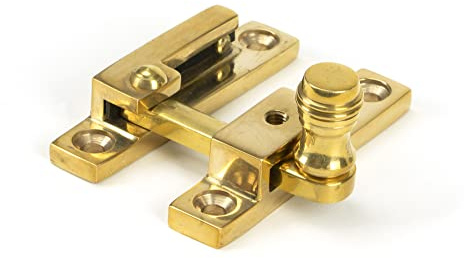 From The Anvil Polished Brass Prestbury Quadrant Fastener - Narrow