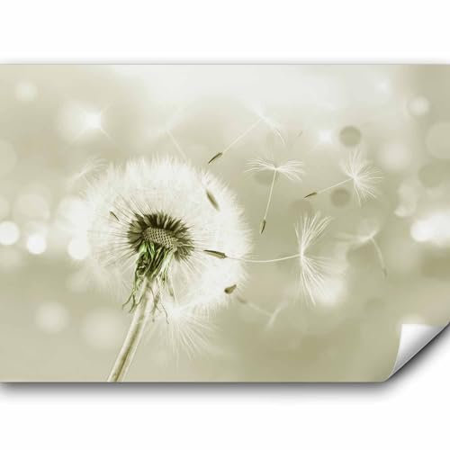 murando Fototapete Premium-Vlies Pusteblumen 400x280cm Foto Tapete Schlafzimmer Wohnzimmer Vliestapete XXL Wandtapete Motivtapeten Bildtapete 3d Effekt Wand Dekoration Flur Blumen Natur bokeh Blitz