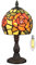 Kinbolas 6 Glasmalerei Lampenschirme Schreibtischlampe Tiffany-Stil Blume Serie Kleine Nachttischlampe Lesen Antike Tischlampe Wohnzimmer Schlafzimmer Büro Vintage Art Deco