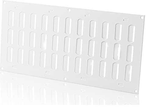 400x200mm Rejilla de Ventilación Regulable Blanco - Rejillas Metálicas