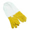 TopHomer Imkerei Handschuhe Ziegenleder und Segeltuch mit Belüfteten Langen Ärmeln Haltbar Schutzhandschuhe Bienenzucht Supplies Werkzeug Imkerei Ausrüstung XL