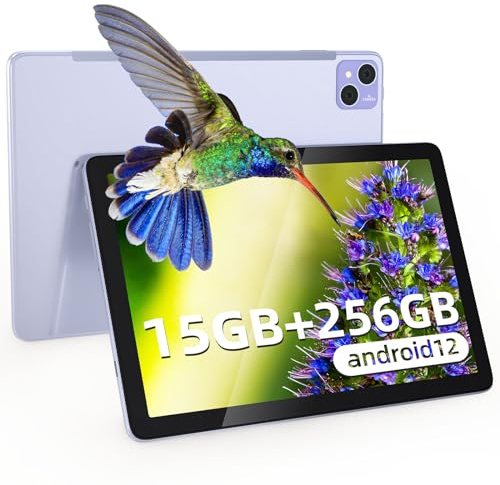 DOOGEE T10 PRO Tablet 10 Zoll, 15 GB RAM + 256 GB ROM (1 TB TF), Octa-Core, T10 PRO WiFi 6 Tablet, 8580 mAh Akku, Dual Kamera 13 MP + 8 MP, Widevine L1/3,5 mm-Buchse/Google Play/Typ-C/BT 5.0 Tablet-PC