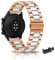 KUWAI Armband für Huawei Watch GT2 42mm Armband, Rostfreier Stahl Faltschließe Armbänder Kompatibel mit Huawei Watch GT 2 42mm Armband für Herren Damen Ersatz Band für Huawei Watch GT2 42mm (P)