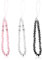 Rumyve 3Pcs Mobile Phone Charms - Sparkling Crystal Bead Phone Lanyards for Girls and Ladies