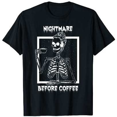 Squelette de Noël amusant pour femme L'Étrange du Café de Monsieur Jack T-Shirt