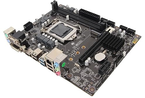 Diyeeni H310 LGA 1151 Motherboard, mit Dual-Channel-DDR4-Speichersteckplatz, Integriertem Grafikprozessor ATX-Mainboard, Unterstützt die 8. und 9. Generation
