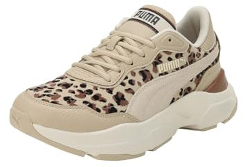 PUMA Cassia Rose I Am The Drama, Scarpe da Ginnastica Donna, Putty Sugared Almond Black Brown Mushroom Beige, 40.5 EU