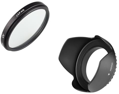 Paraluce con filtro UV da 37 mm, for Olympus OMD EM10 OM-D E-M10 Mark IV III II E-PL10 E-PL9 E-PL8 E-PL7 E-PL6 E-PL5 con obiettivo 14-42 mm