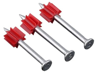 50PCS Schießen Nagel 20-50mm Klimaanlage Werbung Hängen Bild Nagel Beton Schießen Nagel Wand Nagel Zement stahl Nagel (Color : Color steel, Size : 20MM_M3)