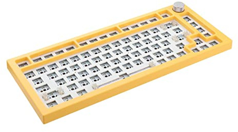 Next Time 75/NT75 82 Keys Packaging 3/5 Pin Hot Swap Seal DIY Mechanical Keyboard Kit 75% Compact Layout Custom Keyboard - Pinkcoding/32 (Color : Yellow)