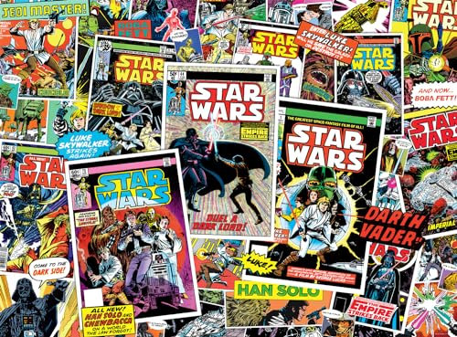 Buffalo Games - Star Wars - Comic Book Collage - 1000 Piece Jigsaw Puzzle for Adults Challenging Puzzle Perfect for Game Nights - Finished Puzzle Size is 26.75 x 19.75