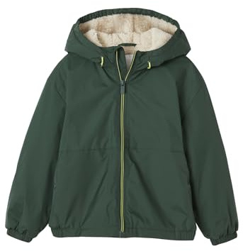 Vertbaudet Übergangsjacke mit Teddyfleecefutter Jungen khaki 158/164