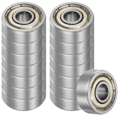 Kozelo 15 Stück 624-ZZ Rillenkugellager 4mm Bohrung x 13mm AD x 5mm Dicke | Doppelt Metallgeschirmt P6 Lager für Industrielle Geräte, Kohlenstoffstahl, Z1
