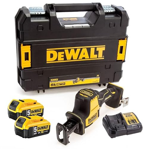 DeWalt DCS369P2 Compact Reciprocating Saw 18V XR (2 x 5.0 Ah) in TSTAK