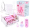 BABESIDE Mini bambole Reborn In Silicone - 3 Pollici Adorabile Bambola Neonato Addormentato, Realistico Bambole Reborn Miniatura, con Accessori per Mobili per Bambini di età 3+