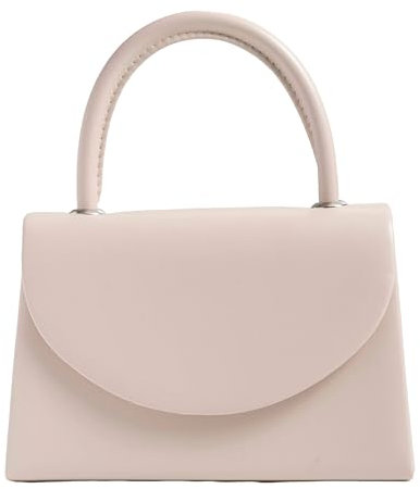 Michelle Moon Handtasche Damen Klein Elegant mit Glitzer | Abendtasche Apricot | Clutch Apricot für Hochzeit, Party und besondere Anlässe | Handtasche Damen Apricot mit abnehmbarer Schulterkette