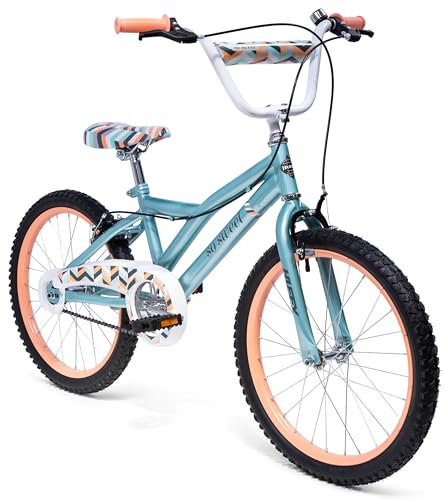 Huffy So Sweet 20 Inch Girls Bike - Sea Crystal Blue BMX Style Kids Bicycle
