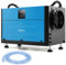 COSTWAY Commercial Dehumidifier, Industrial Compressor Dehumidifiers with Auto/Continuously Dry/Sleep Mode, 24H Timer, Auto Defrost, Memory Starting, LED Display & Drain Hose (Blue, 70L/Day)