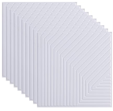 10Pcs 30cm x 30cm 3D Wall Panels, Self Adhesive Brick Effect Wall Panels | Inscrip House Wall Renovation Stereo Panel, Waterproof Foam Wall Panel DIY Wall Stickers for Kitchen, Bathroom, Living Room
