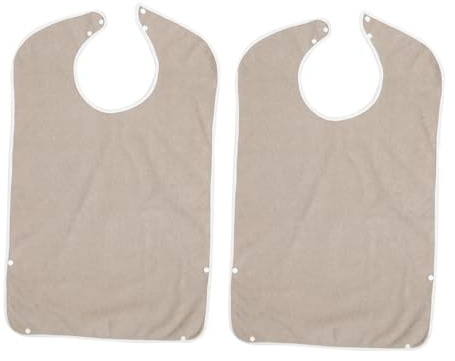 ERINGOGO 2 pièces Bavoirs Imperméables Lavables pour Adultes et Personnes Âgées Lot de Protection Pratique et Confortable pour Repas et Soins Réutilisables et Durables