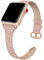 PARMPH Leather Band Compatible for iWatch 38mm 40mm 41mm 42mm(Series 10), Slim Thin Dressy Elegant Genuine Leather Strap Compatible iWatch Series 10 9 8 7 6 5 4 3 2 1 SE Sport & Edition Women