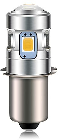 Ruiandsion P13.5S LED Upgrade Flashlight Bulbs PR2 6V 2835 4SMD Chips LED Bulb with Projector Replacement for 4 Cell C&D Flashlights Torch Work Lights,Warm White