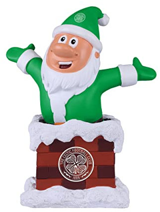 FOCO SPL Football Celtic Fan Chimney Christmas Indoor Outdoor Ornament Bearded Gnome